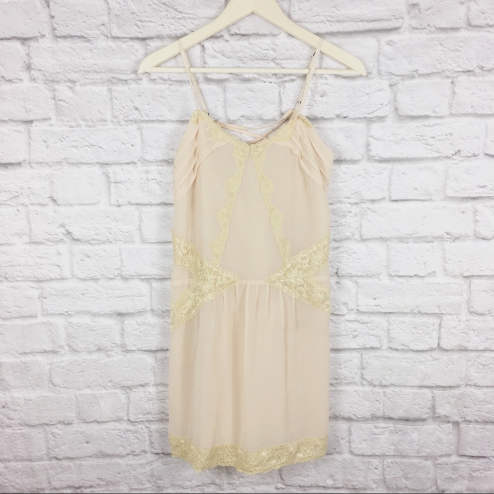 UO Kimchi Blue Lace Slip Shift Dress